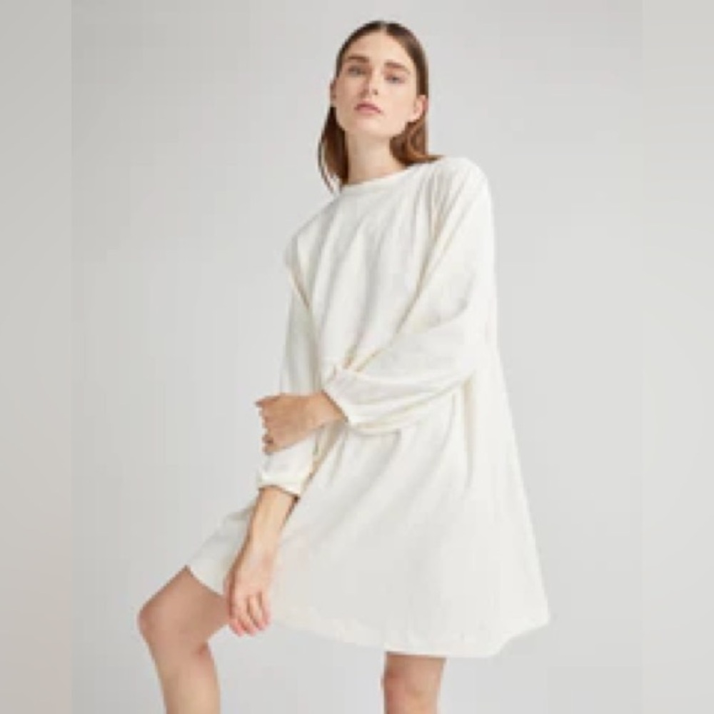 Richer Poorer Women's Cloud Weave Button Up Dress - Bone / M